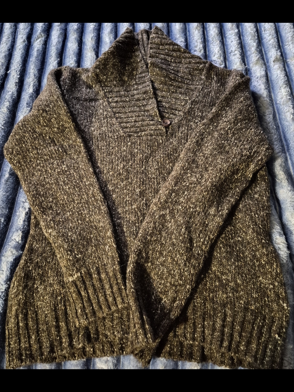 L.L. Bean Heather Brown Marled Knit Sweater